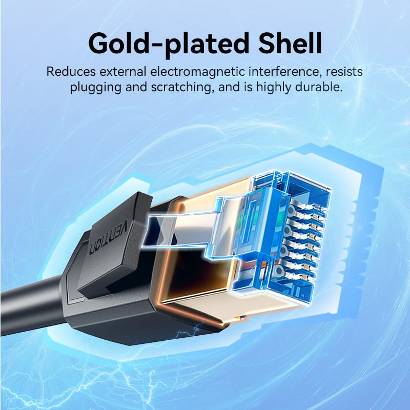 Vention Cat6A SFTP Industrial Drag Chain Ethernet Patch Cable