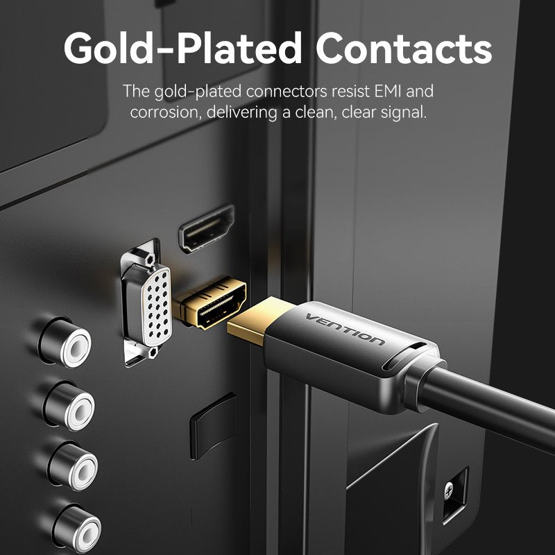 Vention HDMI™-A Male to Male 4K HD Cable 1.5M Black