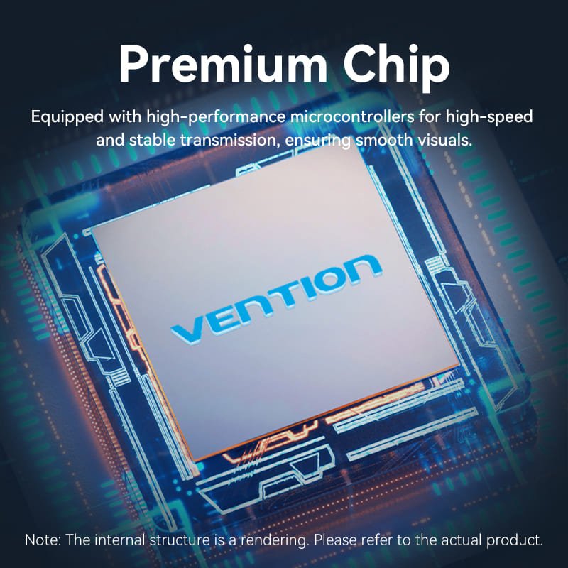 Vention 3 In 1 Out 8K HDMI™ Switcher Gray Aluminium Alloy Type