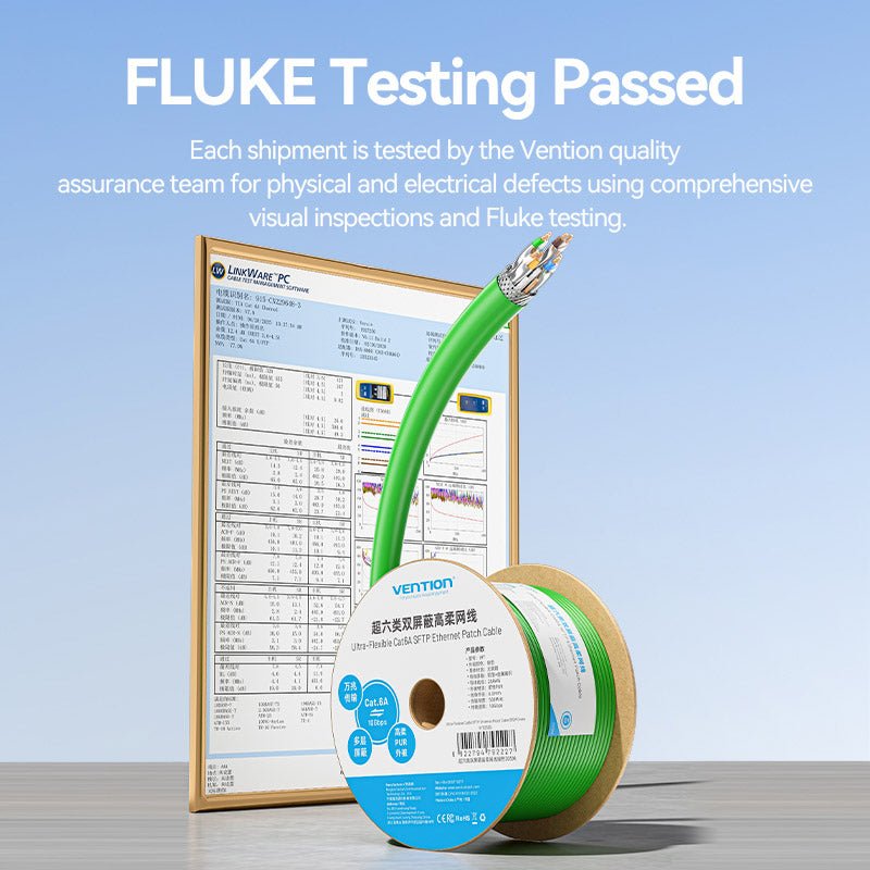 Vention Ultra-Flexible Cat6A SFTP Ethernet Patch Cable