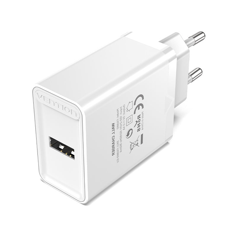 Vention 1-Port USB Wall Charger 12W EU-Plug