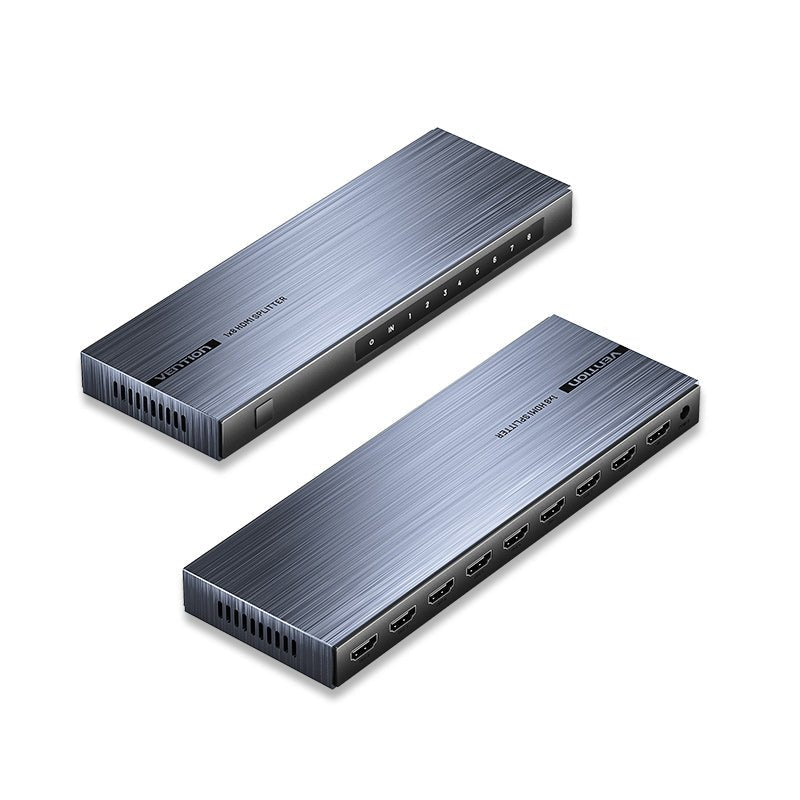 Vention 4K 1x8 HDMI™ Splitter Black Aluminum Alloy Type EU Standard