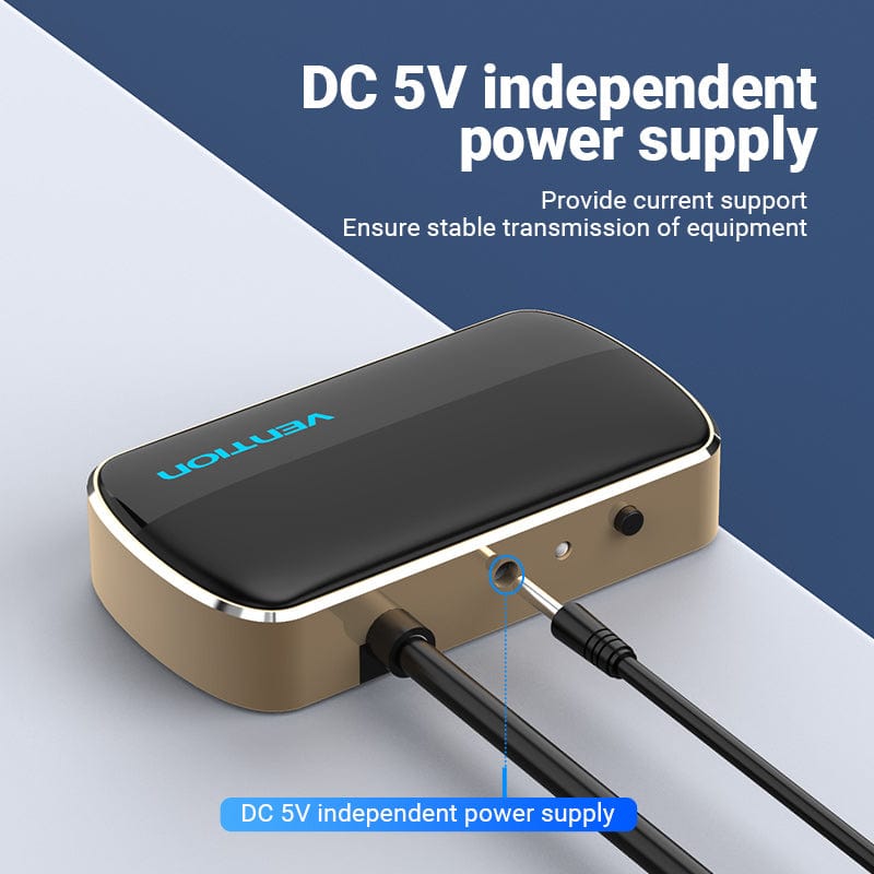Vention 1 In 2 Out VGA Splitter 1m Black