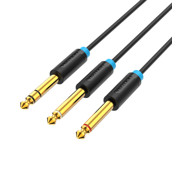 Vention 6.5mm to Double 6.5mm Audio Cable Male to Male Aux Cable for Mixer Speaker Amplifier 6.5 to 6.5 TRS Cable Audio