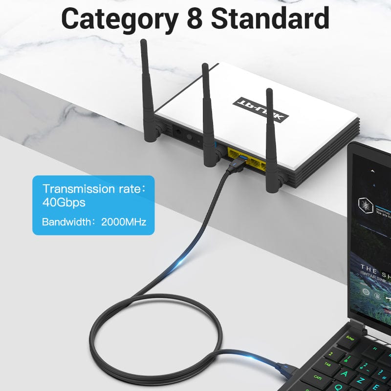 Vention Cat8 SFTP Ethernet Patch Cable