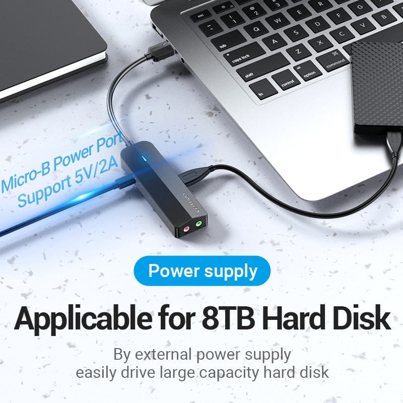 Vention 6-in-1 USB 3.0 Hub
