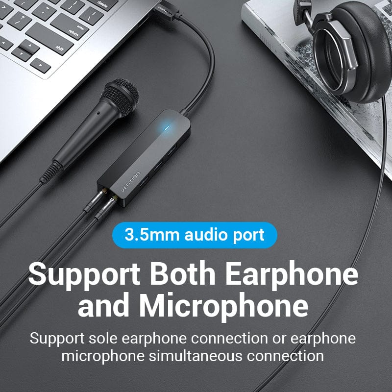 Vention 6-in-1 USB 3.0 Hub