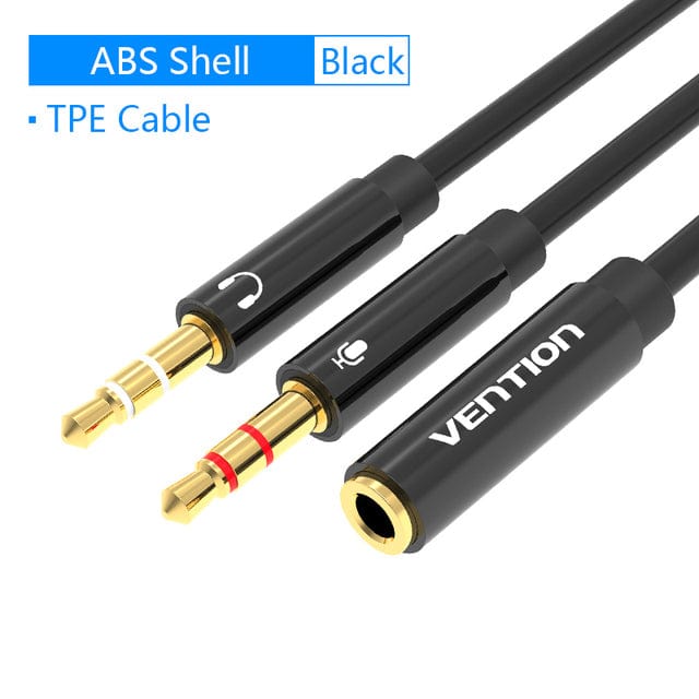 Vention 2 in 1 3.5mm Audio Cable