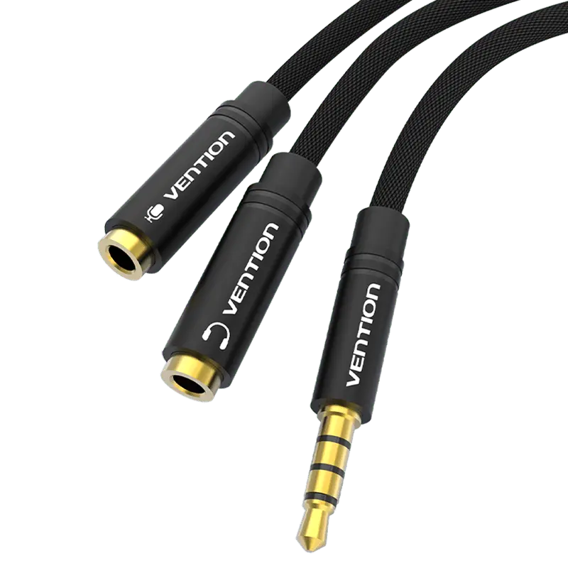 Vention 4 Pole 3.5mm Audio Splitter Cable