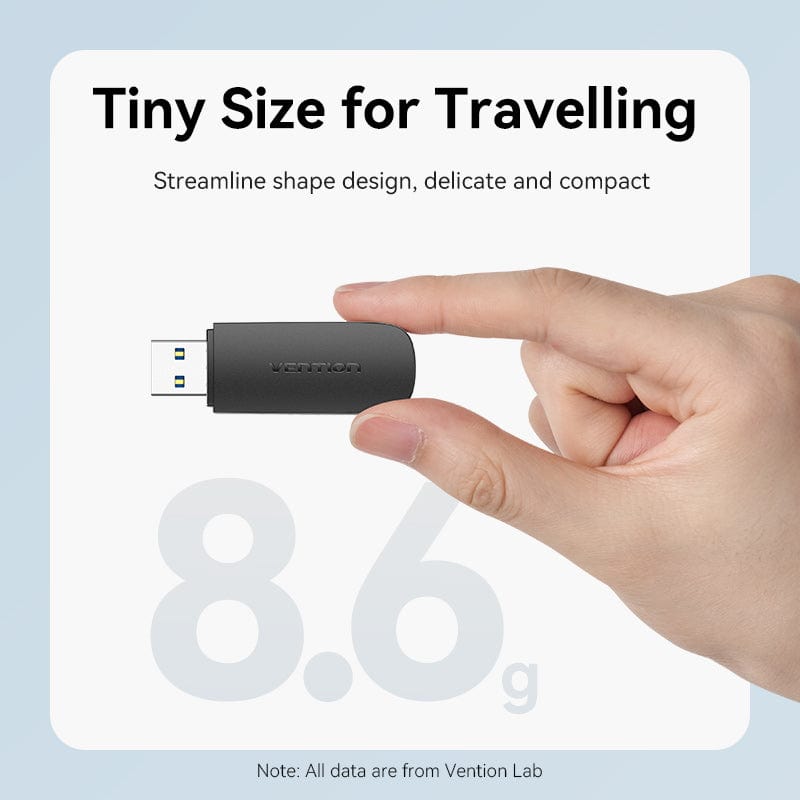 Vention 2-in-1 USB 3.0 A Card Reader(SD+TF) Black Dual Drive Letter