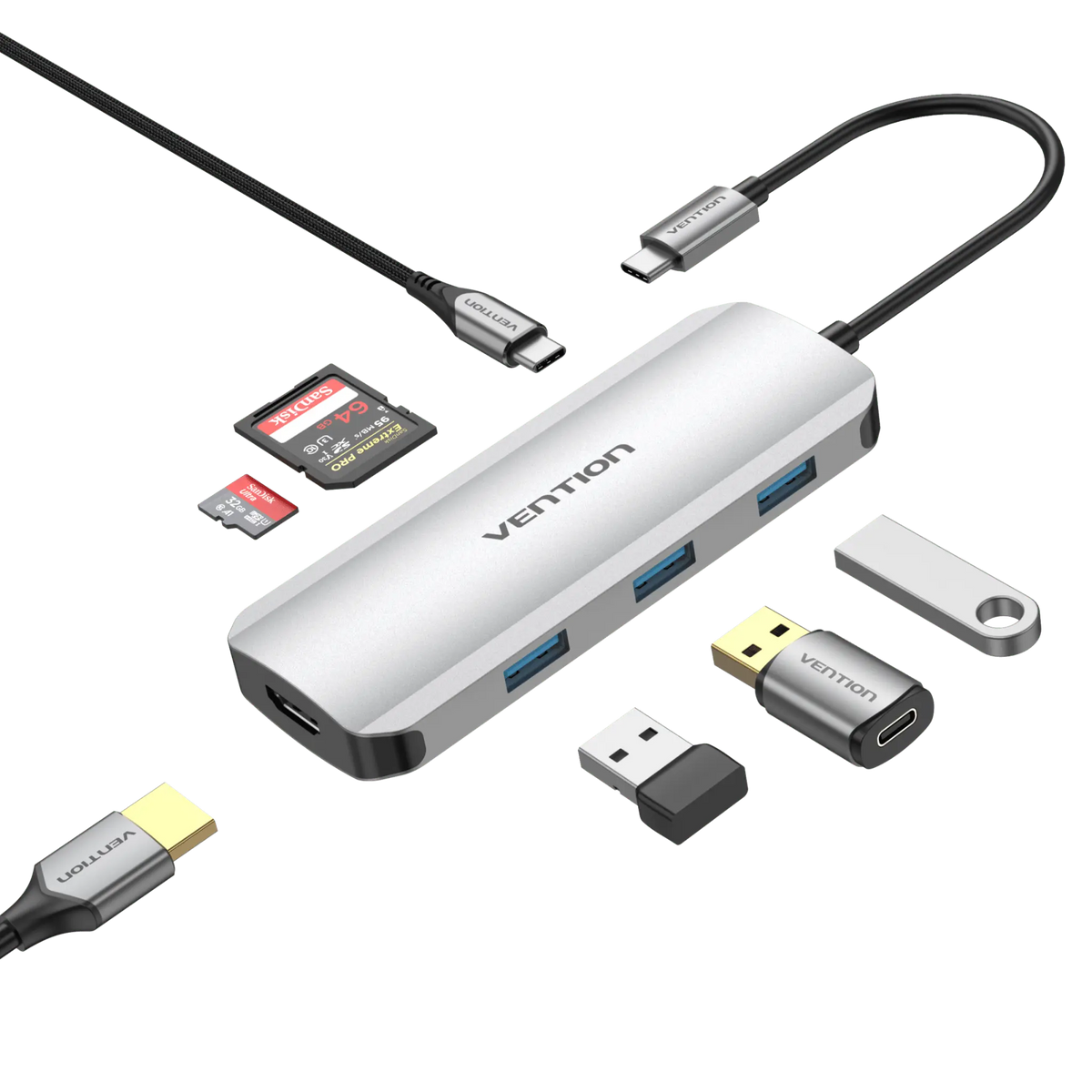 Vention 7-in-1 USB-C Docking Station