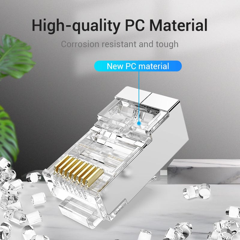 Vention Cat.5E FTP RJ45 Modular Plug Transparent