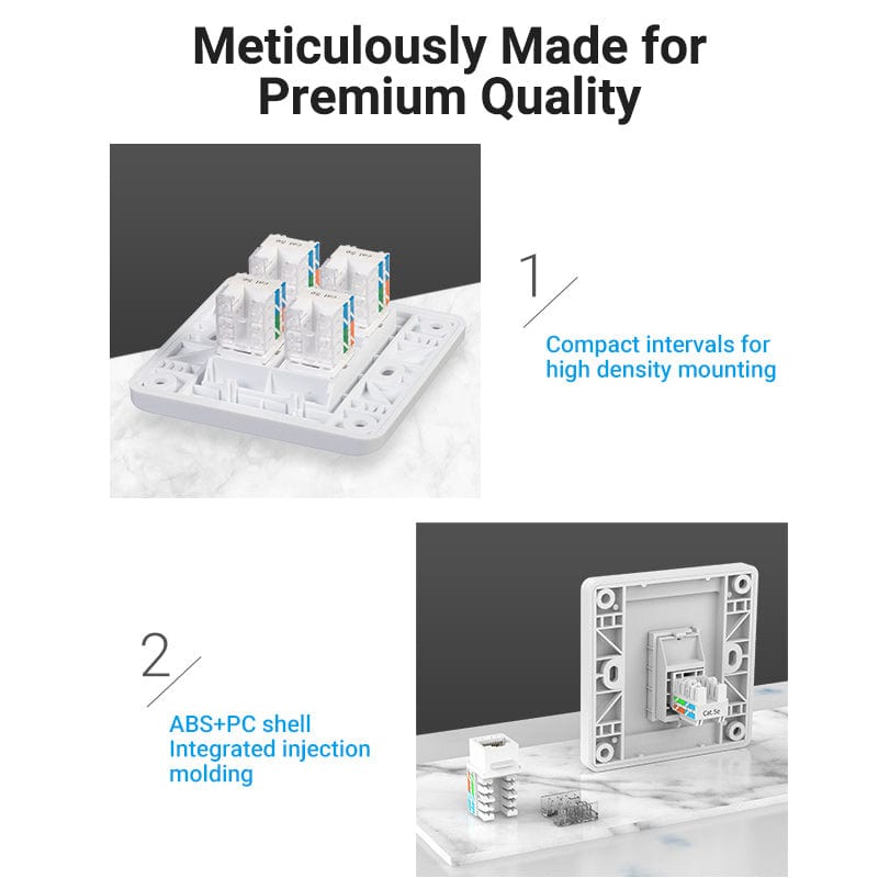 Vention Cat6 Unshielded Keystone Jack