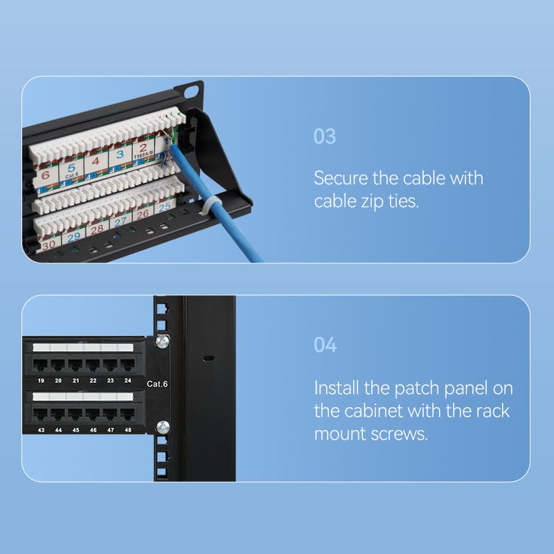 Vention Cat.6 48 Ports UTP Patch Panel