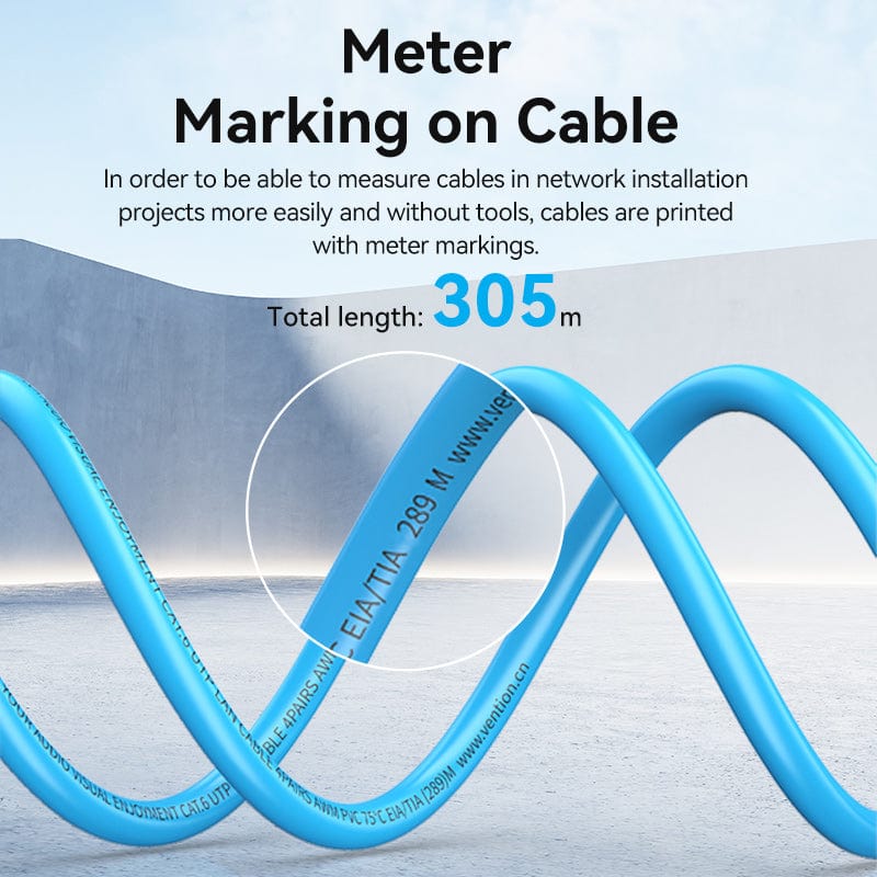Vention Cat.6 UTP Lan Cable 305M Blue