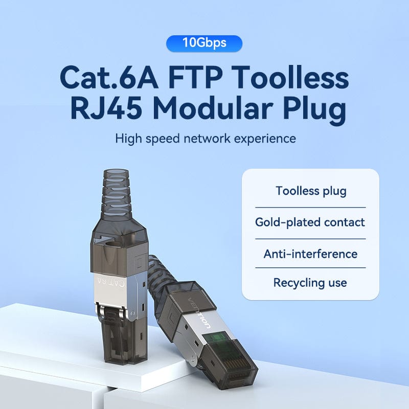 Vention Cat6A Shielded RJ45 Modular Plug