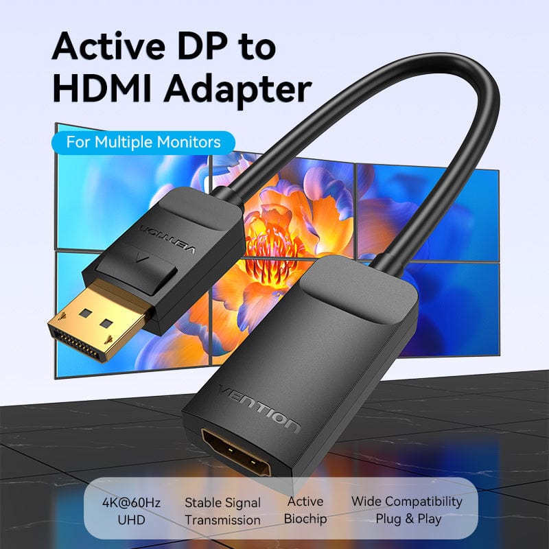 Vention DP to HDMI™ 4K@60Hz Converter 0.15M Black