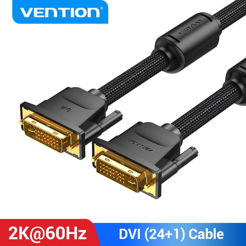 DVI Cable Male to Male DVI to DVI 24+1 Video Cable 1080P 2K Dual Link for Laptop PC Monitor Projector DVI-D Cord 1m 5m