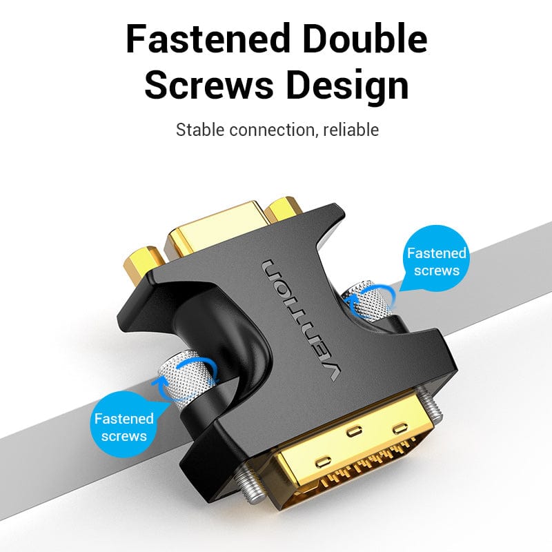 Vention DVI Male to VGA Female Adapter Black