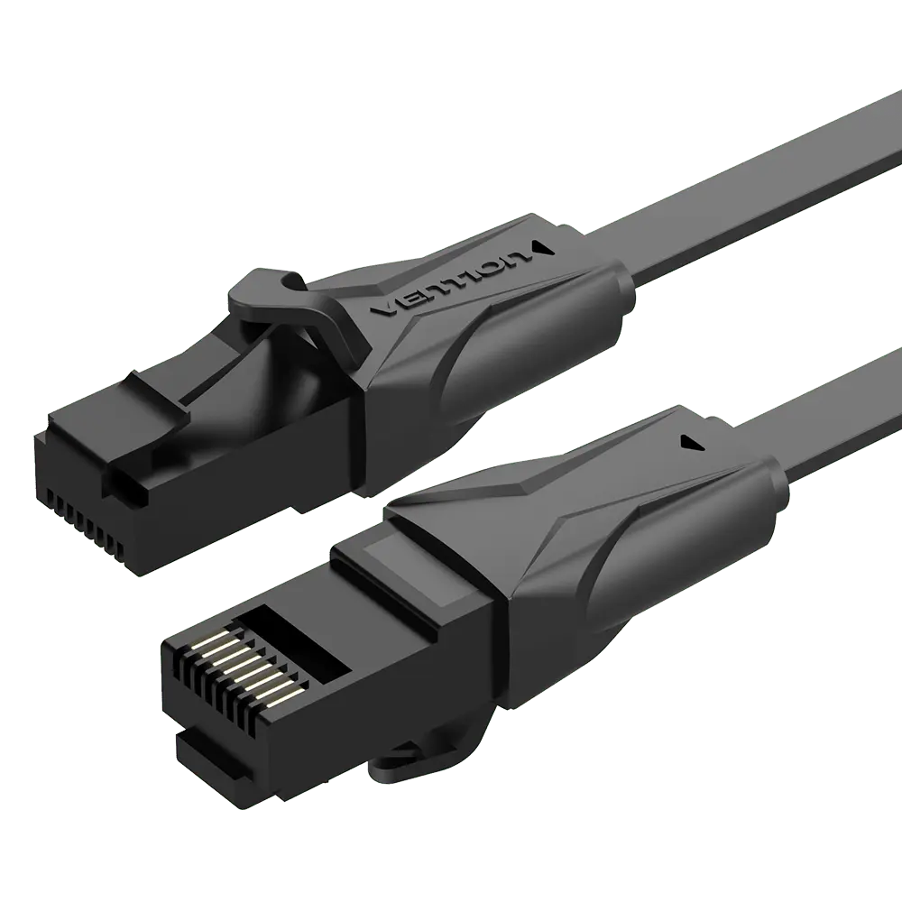 Vention Flat Cat.6 UTP Patch Cable Black