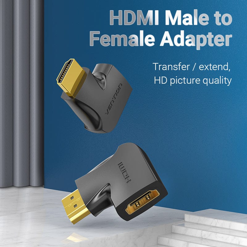 Vention HDMI™ 270 Degree Male to Female Vertical Flat Adapter Black