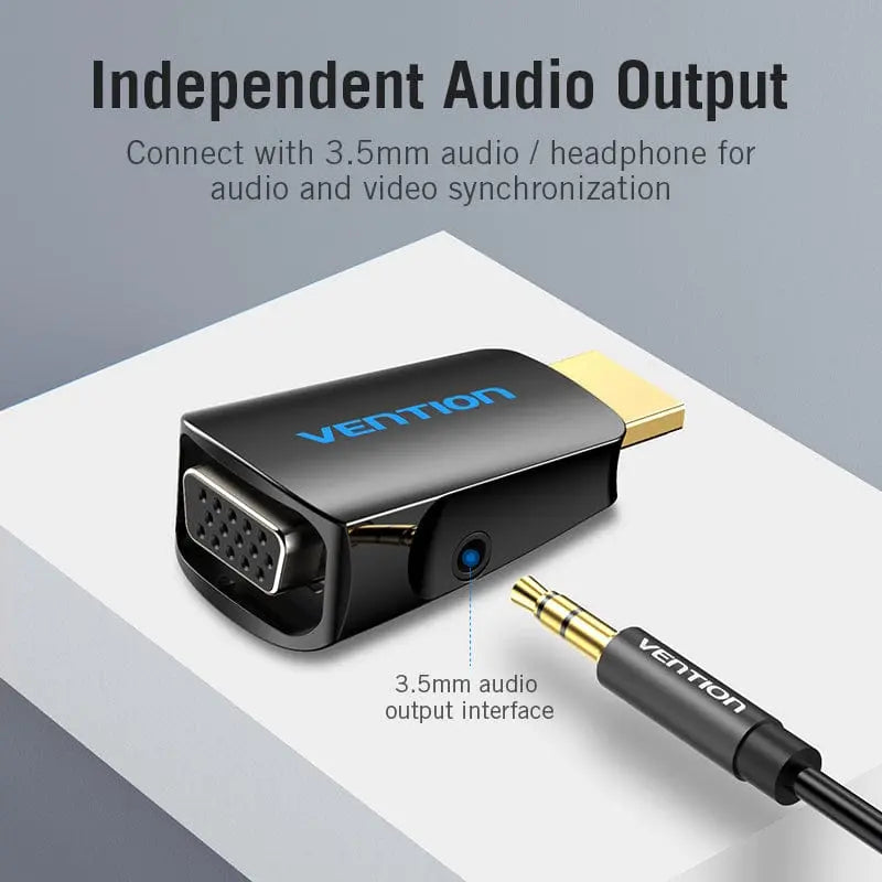 Vention HDMI™ to VGA Converter with 3.5MM Audio