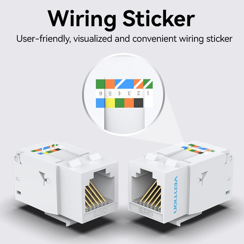Vention RJ11 Tool-Less Keystone Jack