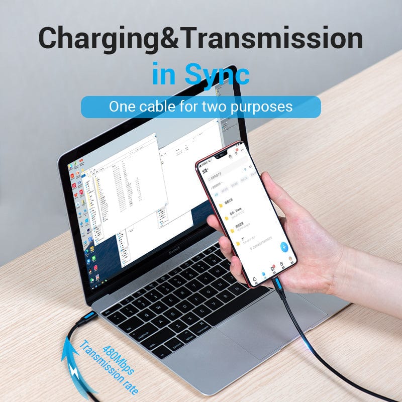 Vention USB 2.0 C Male to Micro-B Male 2A Cable