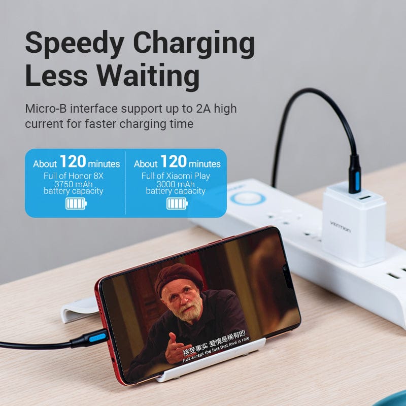 Vention USB 2.0 C Male to Micro-B Male 2A Cable