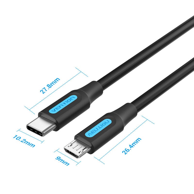 Vention USB 2.0 C Male to Micro-B Male 2A Cable