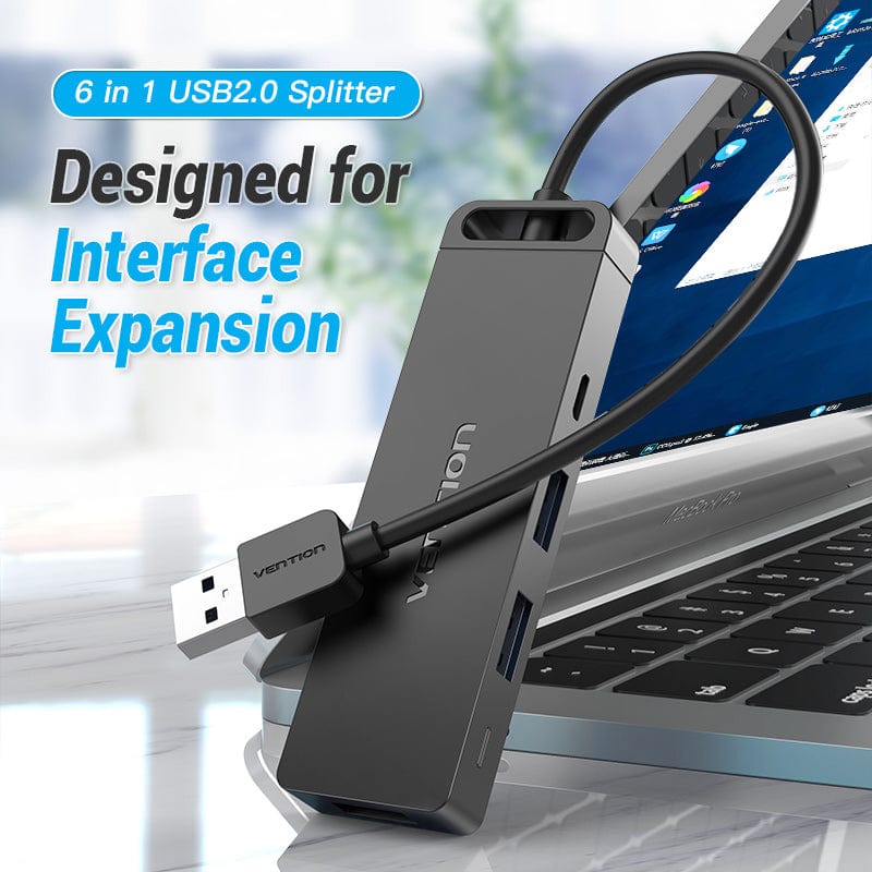 Vention 6-in-1 USB 2.0 Hub