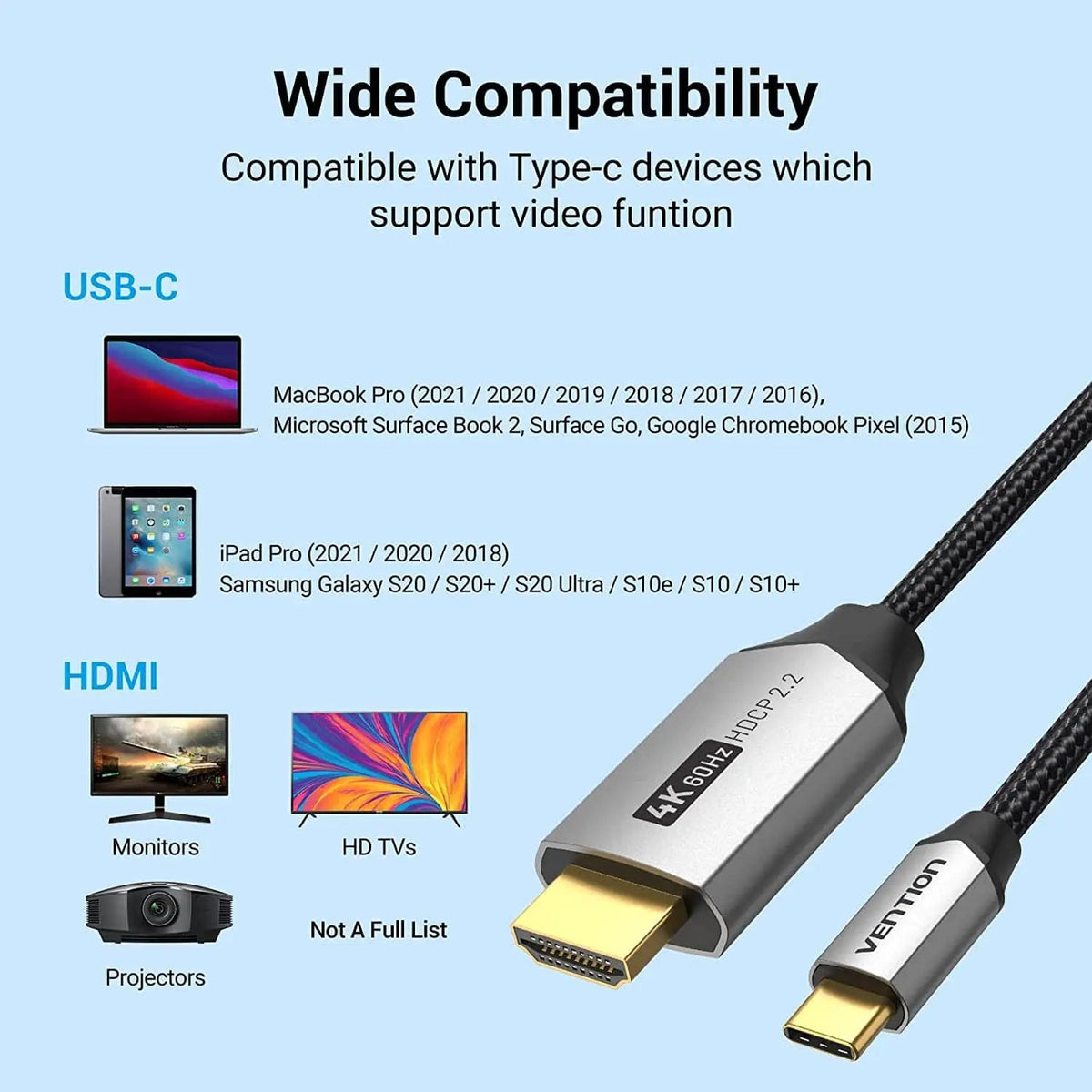 Vention  USB-C To HDMI™ Cable