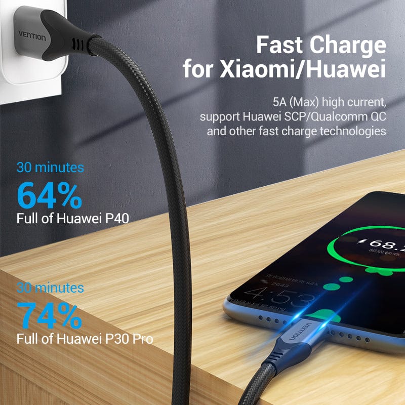 Vention USB-C to USB 2.0-A  Fast Charging Cable Aluminum Alloy Type