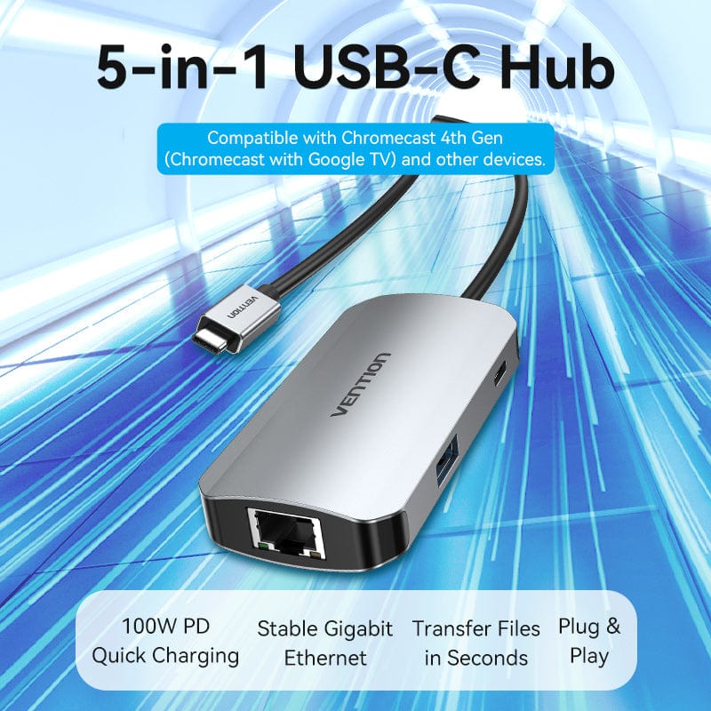 Vention 5-in-1 USB-C Hub