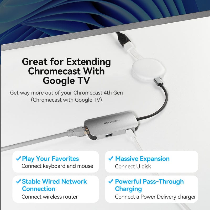Vention 5-in-1 USB-C Hub