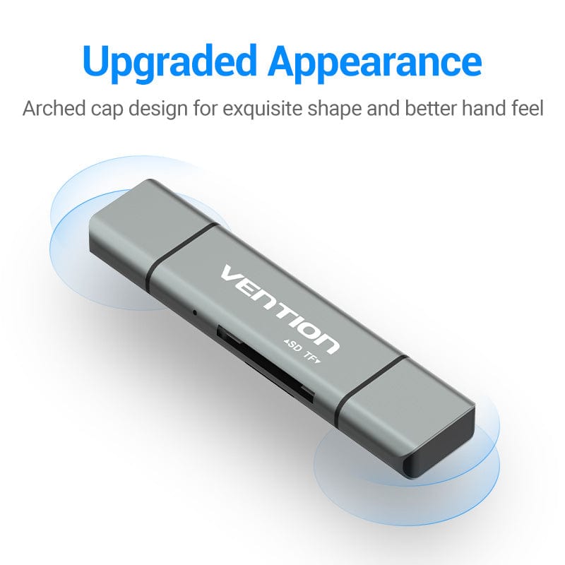 Vention USB2.0 Multi-function Card Reader Gray