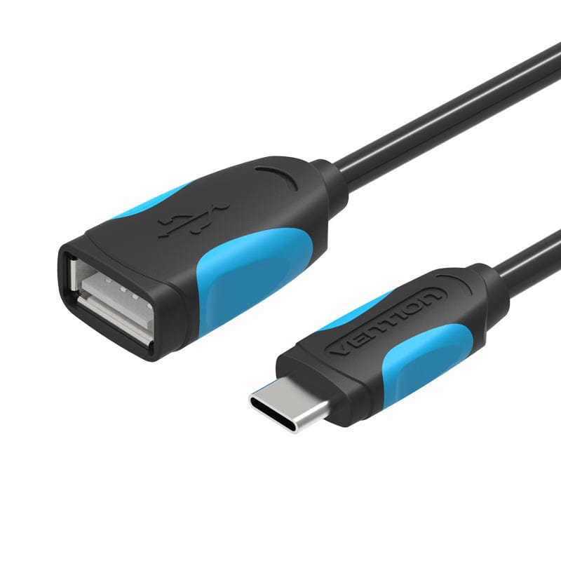 USB3.0 A Female to Type-C Male OTG Cable Black